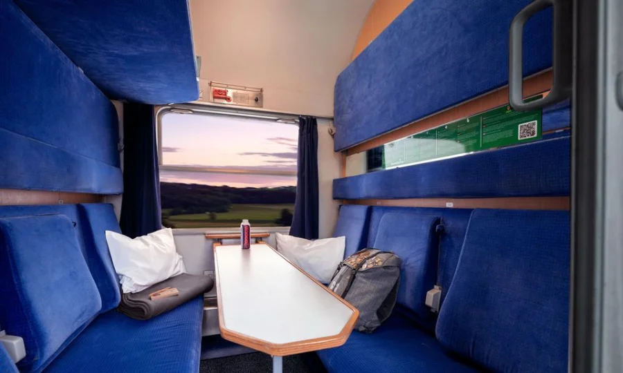 cabine de train de nuit - voyage scolaire à Berlin en train